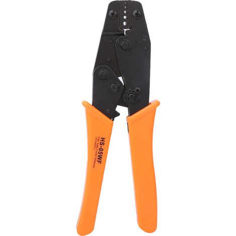 Pince à sertir à verrouillage, poignée orange, outil de sertissage de câbles 0,5-6 mm 20-10 AWG-AquaForge