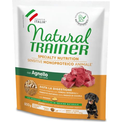 Trainer Cane Mini Adult Sensitive no Gluten 800gr Agnello (1/2)