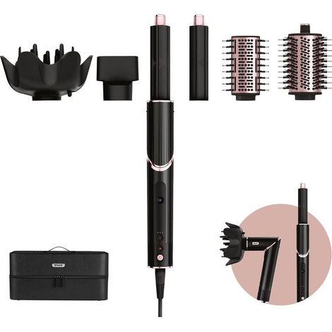 Sharkninja FlexStyle 5-in-1 sèche-cheveux noir rose (1/2)