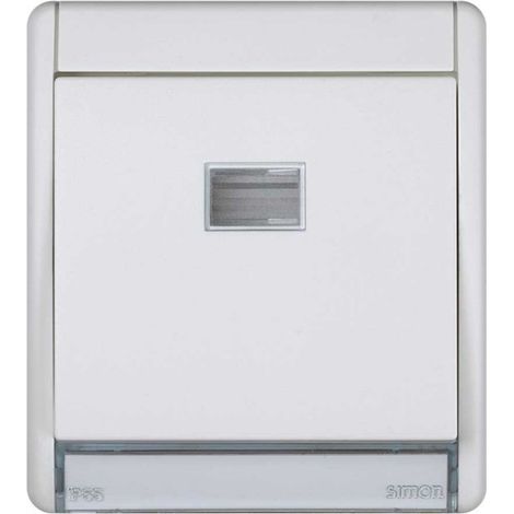 Pulsador Simon Aqua 10AX IP55 superficie