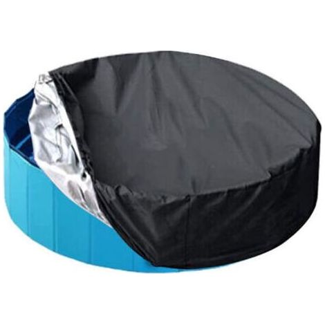 Bache Piscine pour bassin,420D Ø 122 cm Couvertures De Piscine Rondes,Bâche Protection Pour Piscine Ronde,Bache A Bulle Piscine,Bache De Protection RéSistantes à La PoussièRe (1/5)