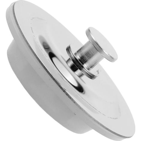 Bouchon vidange lavabo, inox, pour salle de bain et vasque (1/5)