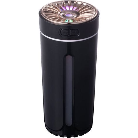 Kleiner USB-Luftbefeuchter (300 ml) mit 7-farbiger LED-Beleuchtung für Zuhause, Pflanzen, Auto, Büro, Schlafzimmer und Babyzimmer mit Nano-Nebel.
