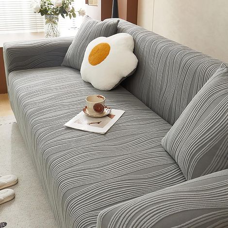 Stretch Corduroy Sofa Cover, Soft Plush Sofa Cover, Stretch Sofa Cover, Dog Sofa Protector, Suitable for 1, 2, 3, and 4 Seater Sofas (1/5)