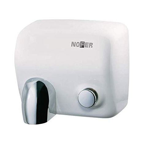 Asciugamano elettrico con pulsante acciaio inox bianco cyclon nofer 01100.w