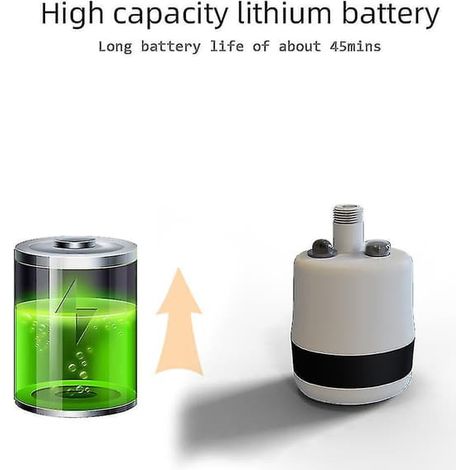 Portabel Dusch Camping Utomhusdusch Handhållen Elektrisk Dusch Batteridriven Kompakt Handhållen Uppladdningsbar Camping Duschhuvud