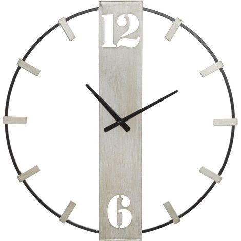 Horloge murale argentée 61 x 4,5 x 63 cm (1/5)