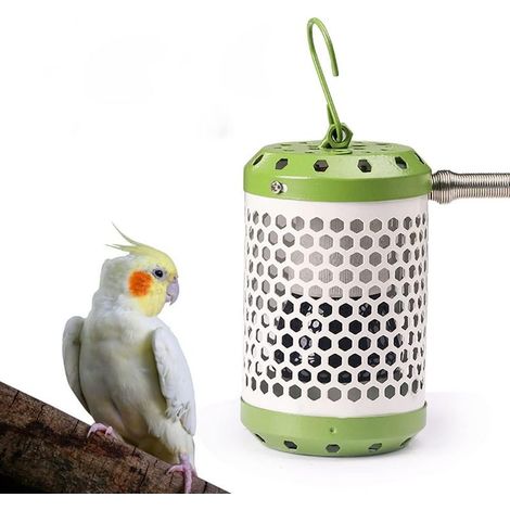 Chauffage Pour Cage à Oiseaux,Ampoule économe en énergie avec Protection de Sécurité Chauffage de Perchoir pour Perruches Pour Tortues, Serpents, Lézards, Perroquets, Bain de Poulailler (1/5)