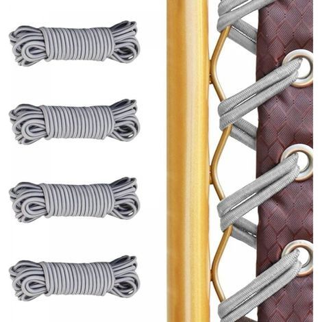 4 Pièces Remplacement Corde, 4 Lacets Elastiques, pour Transat Pliante Inclinable Chaise Fauteuil inclinable, Chaise Longue, Zero Gravity Universelle Renforcer pour Fauteuil (1/5)