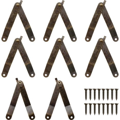 100 Stück antike Stützscharniere, flexible Stützscharniere, Pufferstützscharnier, hauptsächlich verwendet für Schranktüren und Küchenschränke (1/5)