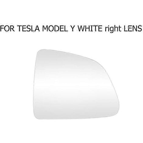 1 paire de rétroviseurs grand angle étanches, anti-éblouissement et résistants à la chaleur, compatibles avec Tesla Model 3 et Model Y (blanc, droit). Accessoires auto. (1/4)