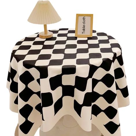 Nappe à carreaux, nappe à carreaux, nappe à carreaux pour dortoir étudiant, nappe de table ronde, nappe de table basse, set de table (1/5)