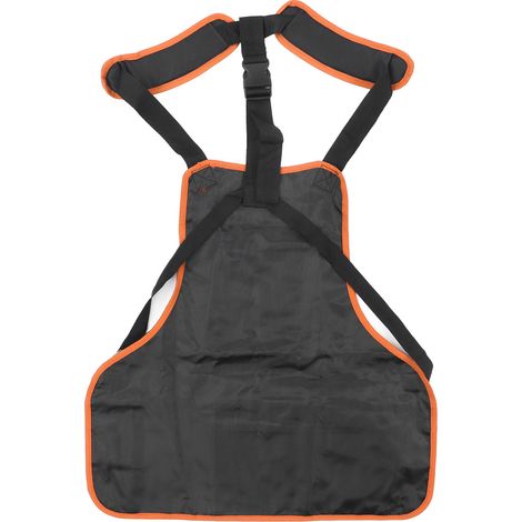 Tablier à outils multipoches en tissu Oxford imperméable et résistant à l'huile, ajustable, pour le jardin, la cuisine et le travail du bois, bordure orange (1/5)