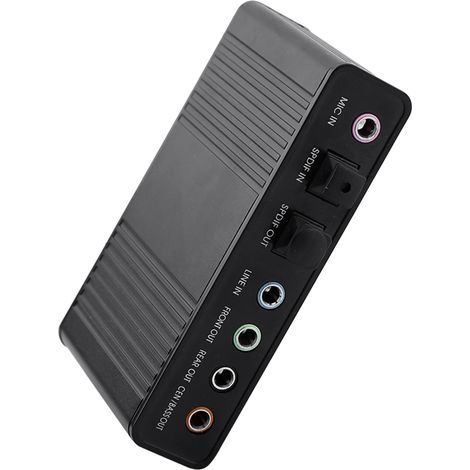 Externe 6-Kanal-USB-Soundkarte mit optischem SPDIF-Digitalausgang für PC (1/5)