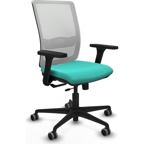 Chaise de bureau piqueras y crespo Haches cuir synthétique turquoise (1/2)