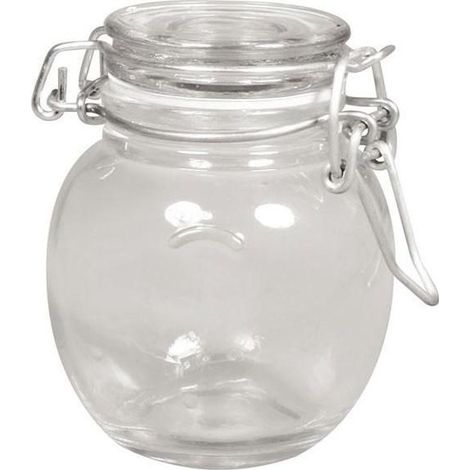Bocal verre avec couvercle