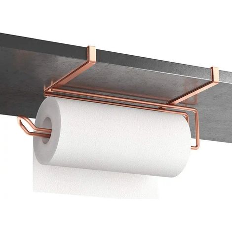Sottoripiano porta rotolo Metaltex easy-roll carta da cucina finitura rame 35x18x12 cm (1/5)