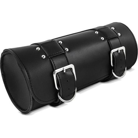 Borsa per attrezzi rotonda per Moto Custom Retro Scrambler Craftride TR2 nera