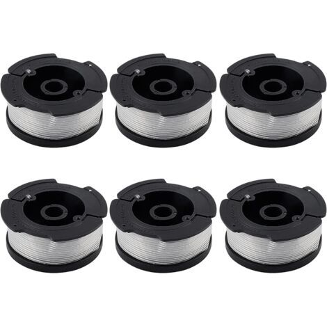 Lot de 6 bobines fil A6481 A6485 pour débroussailleuse Black Decker STC1820CM STC1820PC STC1820EPC STC1840EPC ST5530 ST1823 GLC1823L20 (lot 6) Bobines - (1/5)