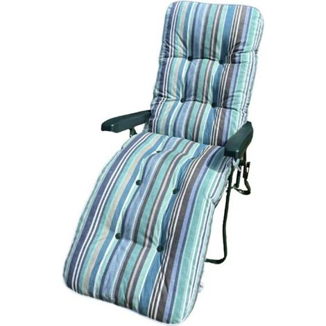 Sandbanks Deluxe Recliner - L58 x W73 x H99 cm - Blue