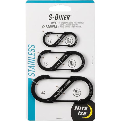 S-Biner Double Mousqueton Aluminium (1/4)