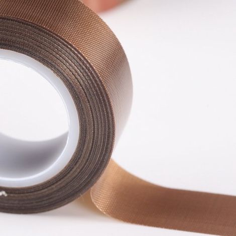 Tape en silicone galvanisé - Marron - Collage fiable - Téflon - 30 mm x 10 m x 0,18 mm (1/4)