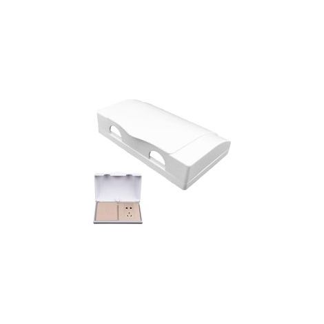 1 boîte de protection pour prise de courant électrique de type 86 - Sécurité enfant - Pour la sécurité de la maison et de la cuisine (blanc) (1/4)