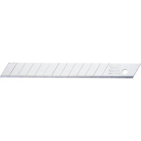 Cuchilla de corte L100xB17,7xS0,5mm 7 puntos de ruptura 10 unidades/dispensador TECWERK (1/3)
