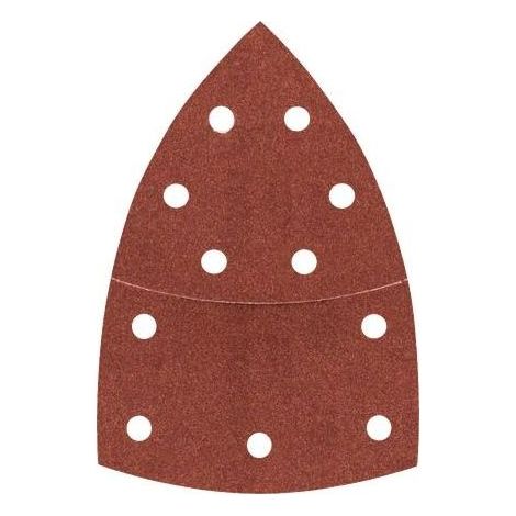 Fogli abrasivi per levigatrice palmare a delta prolungati Grana 180 Expert 2608607410 BOSCH (1/2)