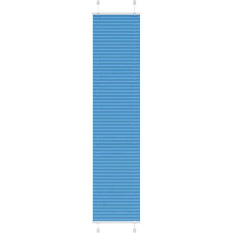 Plissee Blau 45x200 cm Stoffbreite 44,4 cm Polyester
