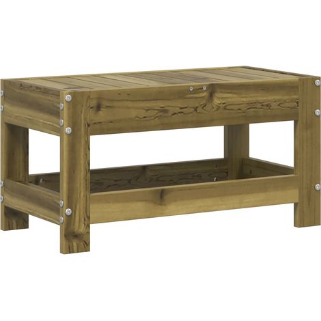 Repose-pied de jardin 62x30x32 cm bois de pin imprégné