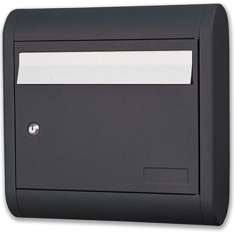 ALUBOX - CASSETTA POSTALE PER ESTERNI SOLE IN ALLUMINIO VERNICIATO COLORE GHISA
