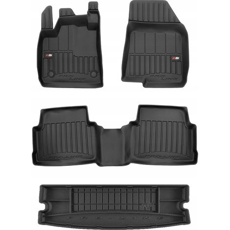 SET 3D Alfombrillas y alfombrilla maletero Dacia Jogger desde 2021-