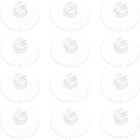 Lot de 30 mini crochets à ventouse : connecteurs transparents pour guirlande lumineuse (cuisine, salle de bain, douche), en plastique transparent avec ventouse et clip de fixation (4,3 cm). (1/5)