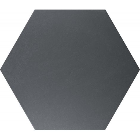 Carrelage sol / mur hexagonal noir mate 26,23 cm ALCHIMIA NERO (1/5)