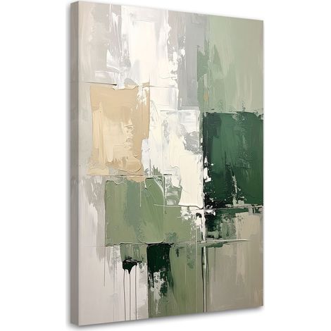 Leinwandbild Abstrakt in Grüntönen 30x45 (1/5)