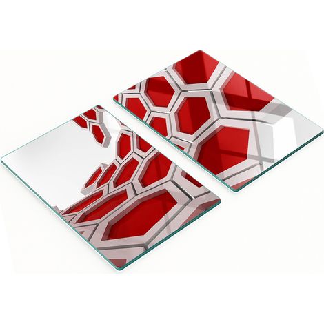 Multifunktionale Küchen-Dekorationsplatten aus gehärtetem Glas, 3D, 2 x 40 x 52 cm (1/5)