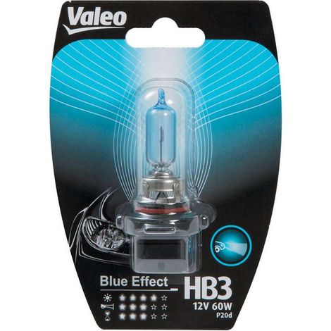 VALEO HB3 lampada singola auto 12V 60W Blue effect attacco P20d Originale