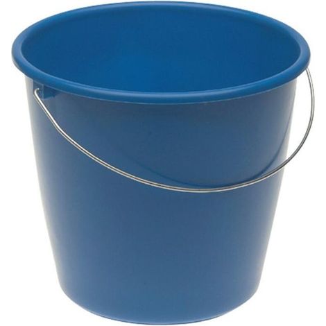 Seau en plastique mélangé 5 l – Anse métallique – Graduation pour dosage – Couleurs assorties – 737150 - SEAU 5 L