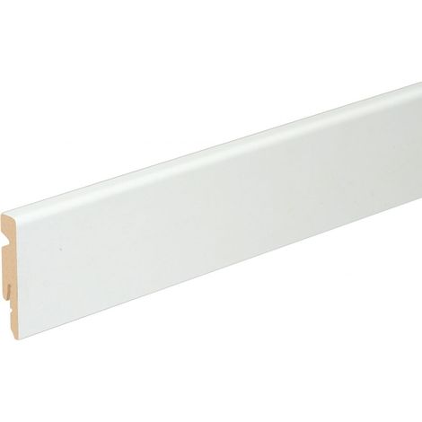 FN Neuhofer Fußleiste 220 cm 60 x 11 mm weiß Sockelleisten
