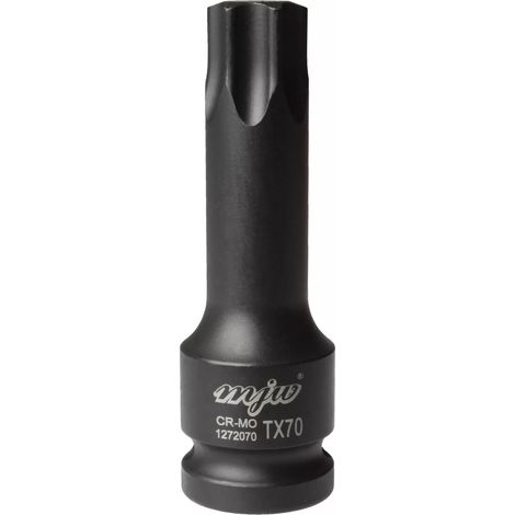 MJW Vaso de impacto con mango TORX TX70 de 1/2" de largo