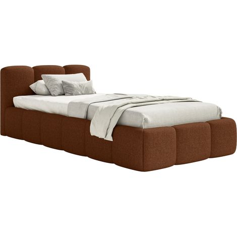 Selsey Cloudy Low – Lit rembourré 90x200, Chenille Cuivre (1/5)