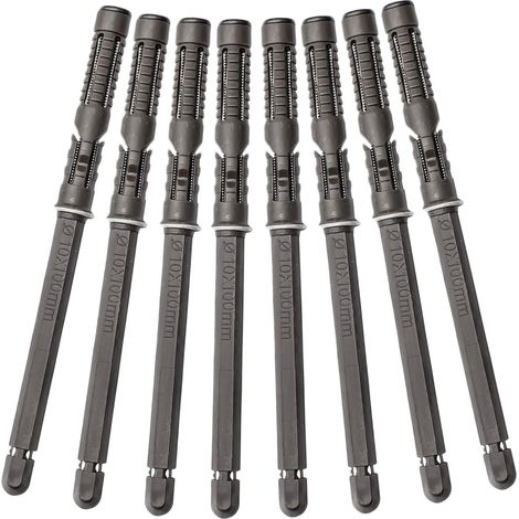 Soportes ocultos para estantes flotantes (8 piezas), soportes invisibles para estantes de pared, soporte resistente para estantes de pared de bricolaje, tablero flotante (10x100 mm)