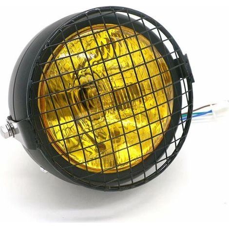 CG125 phare rétro modifié GN125 rétro coque noire phare rond accessoires de moto (1/4)