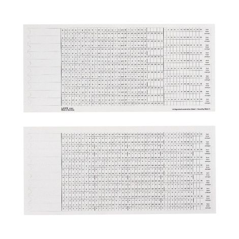 Leitz Organisationsstreifen 61610001 S1/2ws 100 St./Pack. (1/3)