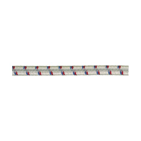 Corda elastica in polipropilene Ø 8 mm. bianca inserti colorati 70 mt.