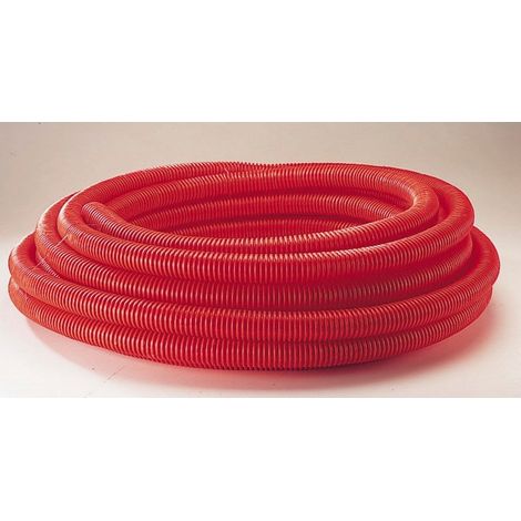 Gaine électrique 25m diamètre 40mm – Polyéthylène rouge pour réseaux enterrés – Aspect lisse et annelé – Janoflex