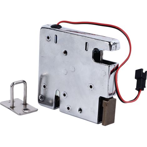 Verrou électrique à commande électromagnétique pour porte d'armoire, casier, serrure à ressort de tiroir 12 V avec détecteur de mouvement (1/5)