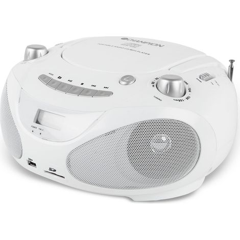 Boombox CD/Radio/MP3/USB Blanco