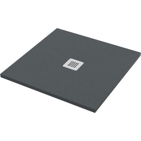 Piatto doccia 100x100 h.2,8 in marmo resina effetto pietra (1/5)